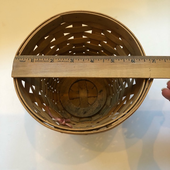 Longaberger Horizons of Hope breast cancer Tag & U shape basket - Picture 3 of 8